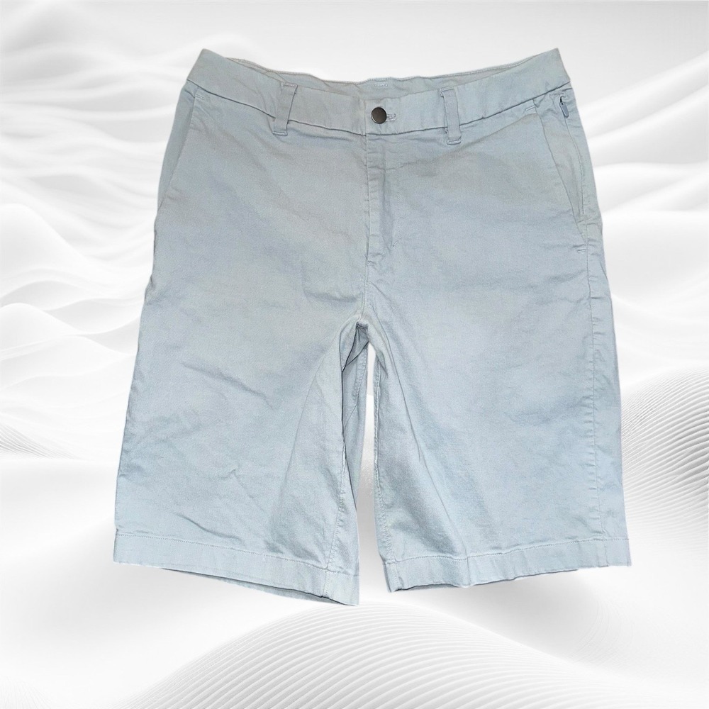 Lululemon Commission Shorts Qwick Oxford 11" Men's 31 Blue Chino Golf M7AKAS‎